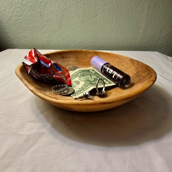 Other - Handmade Large Wooden Trinket Dish
